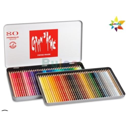 CARAN D'ACHE PRISMALO series 6/12/18/30/40/80 color Water soluble lead snow mountain painting brush professional art supplies