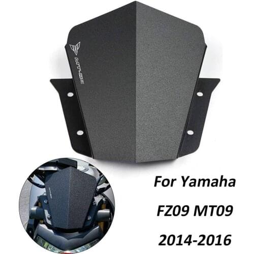 Windshield Spoiler Wind Deflector Protector Fit For Yamaha FZ09 FZ-09 MT09 MT-09 2014 2015 2016 Motorcycle Windscreen