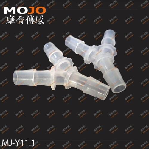 2020 (1000pcs/Lots) MJ-Y11.1 7/16" PP hose joint Three way connectors 11mm Y type pipe fitting