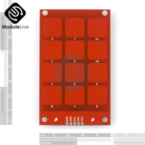 3*4 Buttons Keys CJMCU-122 Capacitive Touch Sensor Module Keyboard I2C IIC Interface for Arduino Diy Kits