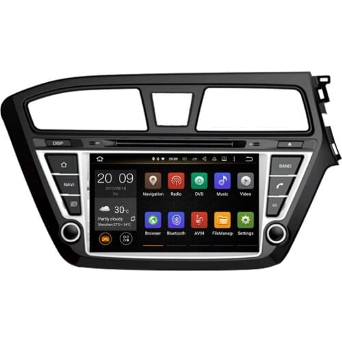 7 Inch Android 8.0 Octa Core 4GB RAM Car Radio Stereo Multimedia Player For Hyundai I20 2014- Right Hand Driving Head Unit WIFI