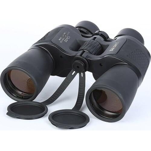 12x50 Binocular Telescope Black HD Waterproof lll Night Vision Ultra Wide Angle Outdoor Camping Hunting Bird-watching Binoculars