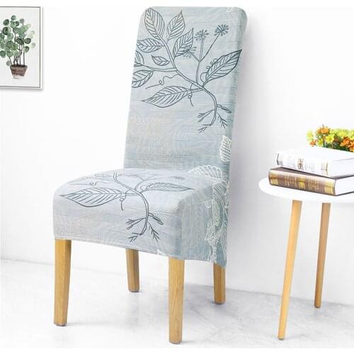 1/2/4/6 Pieces Chair Cover Big Elastic Chair Covers Long Back Large Size Seat Case Removable And Washable For Home