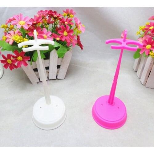 2pcs/lot Plastic Holder Support For Barbie Doll Display Holder Dress Form Clothes Stand For Monster High Outfit Doll Accessories