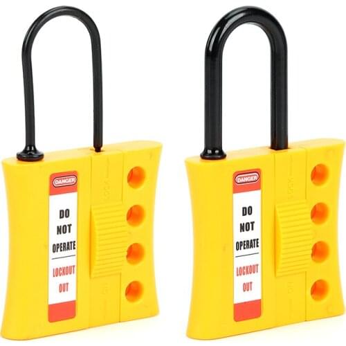 Lockey Hot Sales Insulated Nylon Safety Plastic Emergency Stop Lockout Hasp Tagout