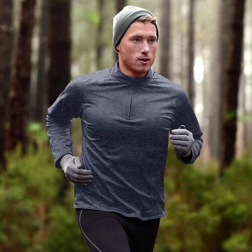 Male Long Sleeve Sport TShirt Men compression T Shirt Quick Dry Mens Running T-shirt Gym Fitness Top Workout Traning Tights