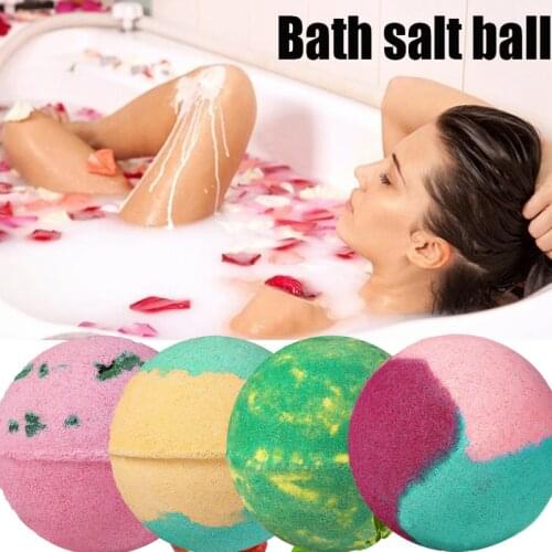 Bath Salt Ball Rose Passion Fruit Orange Tea Strawberry Tree Spa Bath Ball Skin Exfoliating Whitening Bubble Shower Bombs Ball