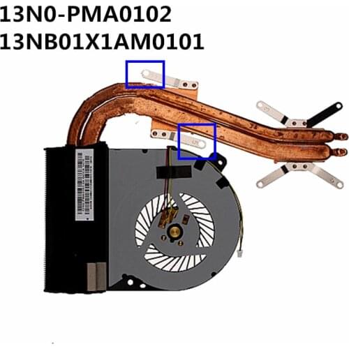New Original Laptop/Notebook CPU Cooling Radiator Heatsink/Fan for Asus X750 X750J X750JB X750JA X750D K750J K750 13NB01X1AM0101