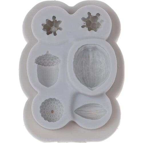 Nuts & Berries Moulds Fondant Cake Decorating Tools Silicone Molds Sugarcraft Chocolate Baking Tools for Cakes Gumpaste