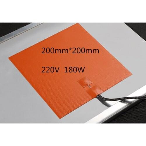 3D printing platform hot bed heating plate silicon rubber heater heating plate temperature control tempering