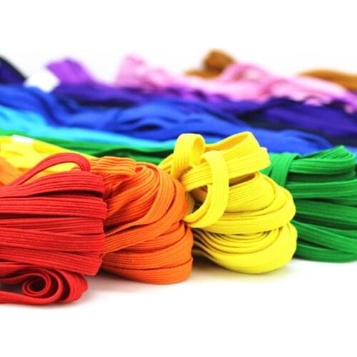 5Yards 6mm Elastic Bands Rope Rubber Hair Ribbons Sewing Webbing Tapes Waist Shoes Belt DIY Garment Accessories