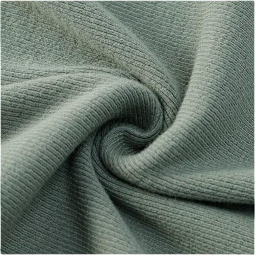 Width 53" Solid Color Comfortable Soft Rib Stretch Knitted Fabric By The Yard For T-Shirt Dress Pants Material