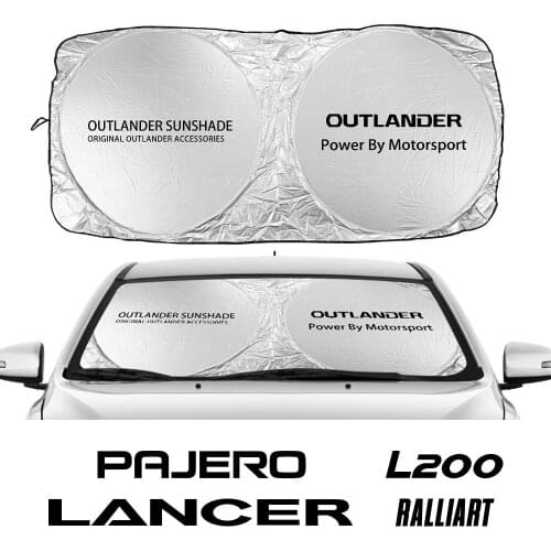 Car Windshield Sunshades For Mitsubishi Lancer Outlander Ralliart Eclipse L200 Asx Pajero Auto Front Window Visors Accessories