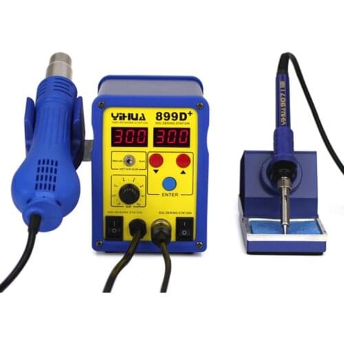 899D+720W Hot Air Gun ESD Soldering Station Intelligent Digital Desoldering Station 110V/220V Manual Automatic work mode