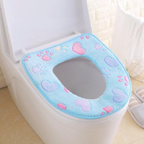 Soft Heated Washable Cat claw Toilet Seat Mat Set for Home Decor Closestool Mat Seat Case Warmer Toilet Lid Cover Accessories