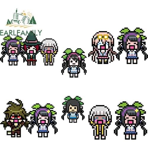 EARLFAMILY 13cm x 11.3cm for Pixel Tenko Chabashira Waterproof Decal DIY Stickers Car Styling Occlusion Scratch Car Sticker