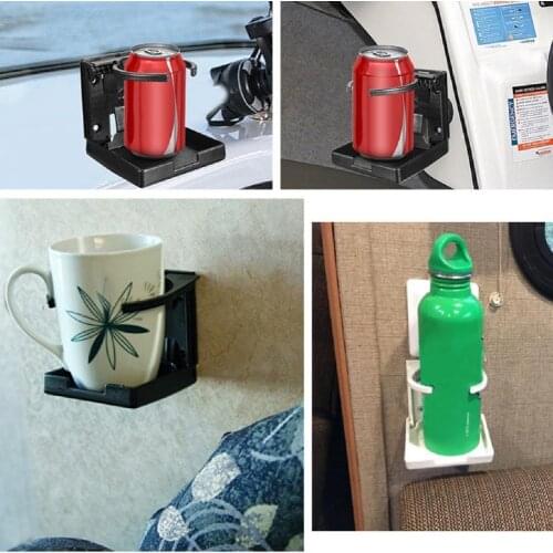 1 Pcs Adjustable Folding Black White Car Cup Holder Window Dash Mount Drink Bottle Holder Stand Container Hook For Car Truck