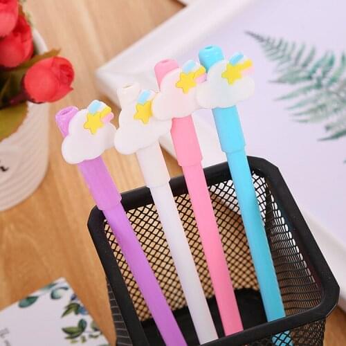 24 pcs creative cloud gel pen cute student stationery cartoon color cloud office supplie manufacturers wholesale