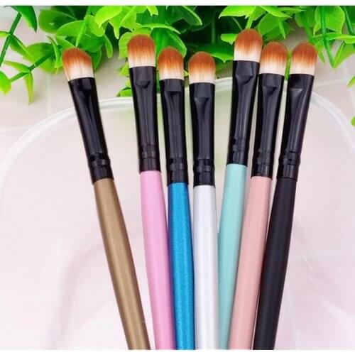 600Pcs/Lot Wooden Handle Long Rod Eye Shadow Brush Single Eye Shadow Makeup Soft Fiber Beginners Hair Cosmetic Tools HA2447