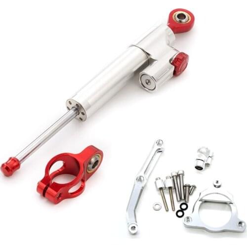 Motorcycle Aluminum Steering Stabilizer Damper Mounting Bracket For Kawasaki Z800 2013-2015 Complete Set