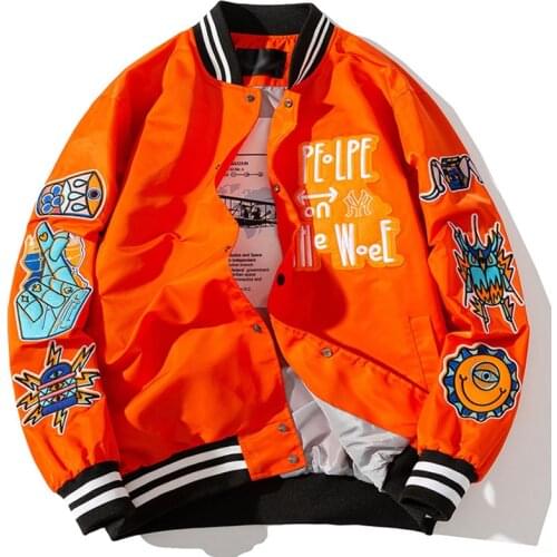 April MOMO 2021 Men Hip Hop Bomber Baseball Oversize Jackets Coats Hombre Male Casual Fashion Loose Style Spring Autumn Jackets