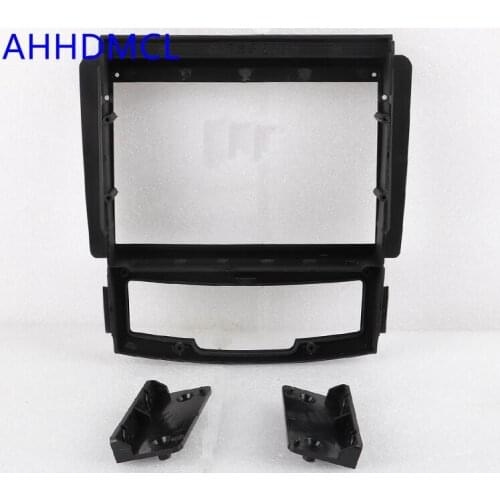 Car Fascias Navigation Frame Dash Frame Kit For 9" Universal Android Multimedia Player For Ssang Yong Korando 2011 2012 2013