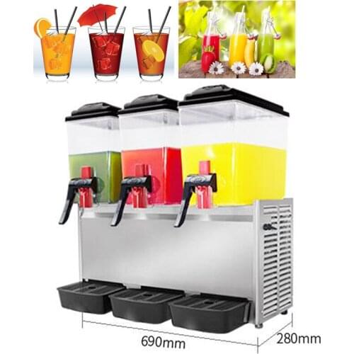 Free shipping 18LX3 Hot and cold type spray-type juice dispenser machine/ beverage dispenser