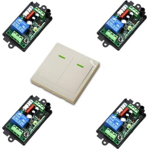 Wireless Remote Control Switch Remote Light Switch 110/220V 1CH Relay Receiver + Transmitter 315/433Mhz