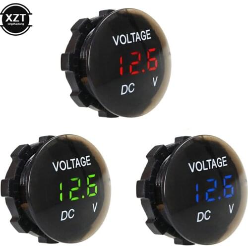 DC 12V-24V Digital Panel Voltmeter Voltage Meter Tester Led Display For Car Auto Motorcycle Boat ATV Truck Refit Accessories