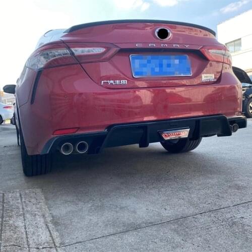 Rear bumper diffuser lip spoiler air outlet exhaust strip cover trim For TOYOTA Camry 2018 2019 2020 2021 body kit accessories