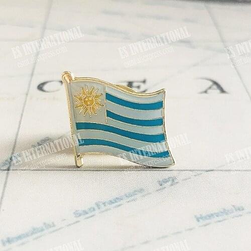 National Flag Metal Lapel Pin Flag Pin United Uruguay