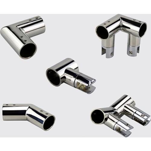 Stainless steel pipe fittings/connector,Rod hanging folders,glass Fixing clamps,hape 90/135angle,T,Shower rod accessories