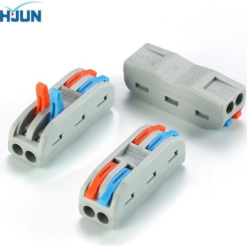 HJUN 5/10PCS Mini Fast Wire Cable Connectors Push-in Conductor Terminal Block Universal Wiring Cable Connectors for Electrical