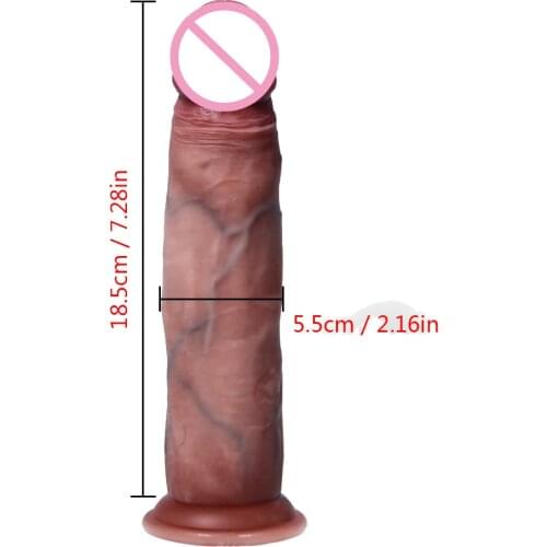 Simulation Suction Cup Big Dildo Super Realistic Foreskin G-spot Clitoris Stimulate Penis Soft Huge Large Dick Sex Toy For Women