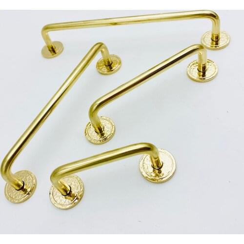 Brass Hammer Furniture Handles For Cabinet Wardrobe Drawer Kitchen Cupboard Handle Dresser Closet Knob Door Pull Bar