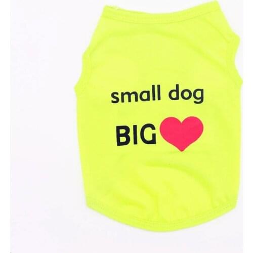 Pet Puppy Summer Vest Small Dog Cat Dogs Clothing Cotton T Shirt Apparel Clothes Dog Shirt Dog Supplies