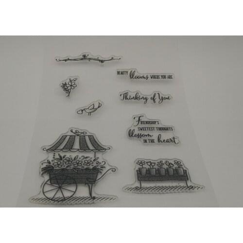 New transparent Silicone stencil for DIY Scrapbooking photo album decorative sheets