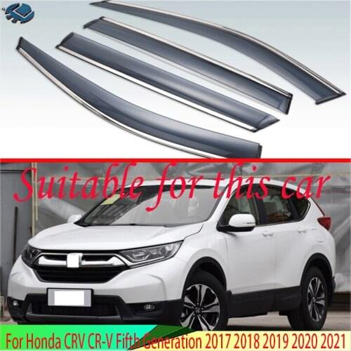 For Honda CRV CR-V 2017 2018 2019 Plastic Exterior Visor Vent Shades Window Sun Rain Guard Deflector