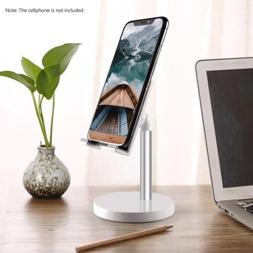 Aluminum Alloy Phone Stand for Desk / Bed Compatible with Cellphone and Tablet Smaller than 10 Inch