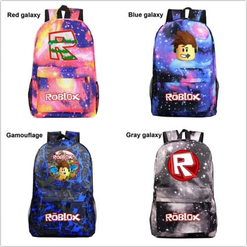 ROBLOX Men Backpack Student Schoolbag Waterproof Large Capacity Travel Bagpack High School Bags for Teenage Kids Christmas Gift