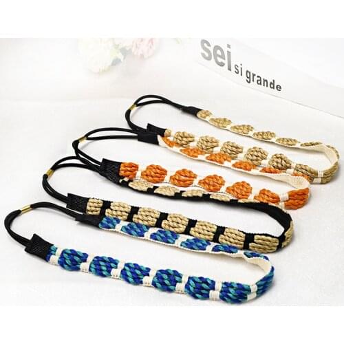 Sweet Wool Hair Band For Women Female European and American Ornament Hipster Twist Braid Handmade Headband Hairbands For Girls