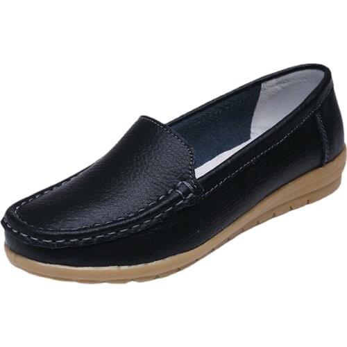 New Listing Summer Real Cowhide White Shoes Women Casual Flats Heart Fashion Ladies Students Breathable Designer Black Sneakers