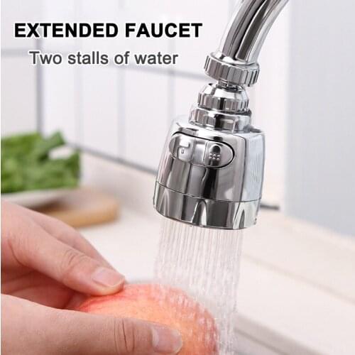 1pc Household Water Faucet Filter Extender Rotating Anti-splash Water Tap Booster Shower 2019ing