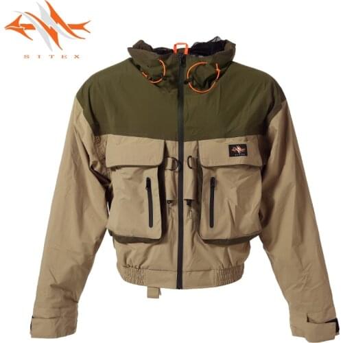 2018 sitex mens Fly Fishing Jacket Waterproof Fishing Wader Jacket Clothes Breathable Hunting clothing Wading Jacket