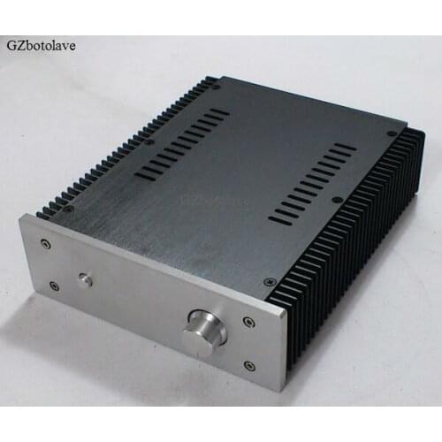 2107B Aluminum Power amplifier chassis Amp case Linear power supply box with heat sink and knob