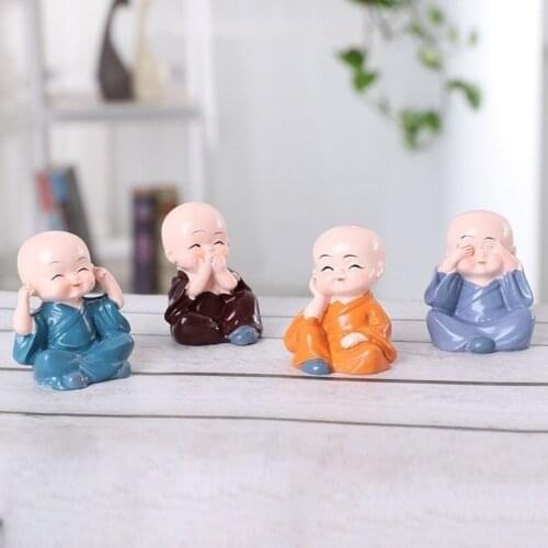 3D Silicone Mold for Candle Making Little Monk Candle Mold Plaster Mold Resin Craft Mold DIY Buddha Statue Baking Decoration