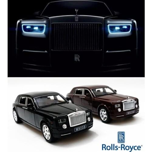 Rolls-Royce Phantom Car Mould Decoration Acousto-optic Echo Alloy Car Toy Car Decoration Model Boy Gift Car