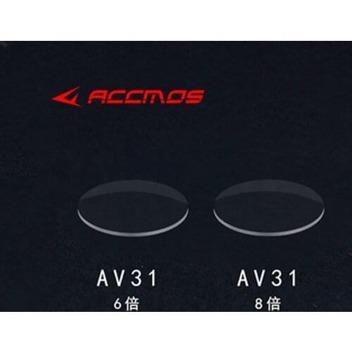 Archery Compound Bow Sight Power Lens Scope Sight AV31/AV41 6x 8x Compound Bow Resin Diameter 35mm/45mm Shooting Accessories