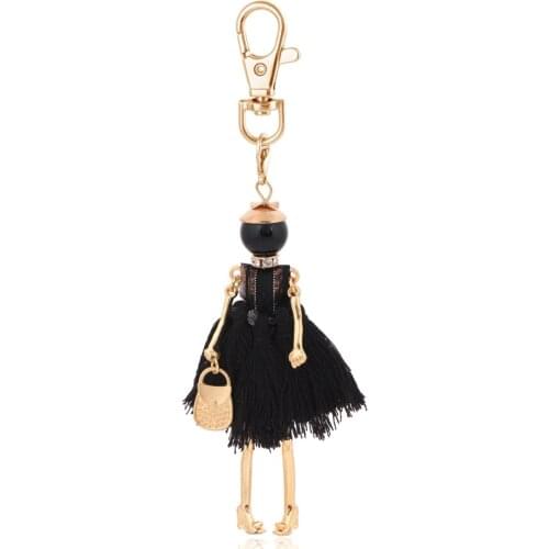 Tassel Keychain Fashion Key Chain For Women Charm Car Pendant Female Cute Girl Jewelry Lovely Lady Bag Accessory New Arrival