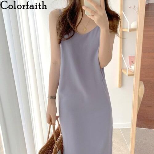 Летние платья без рукавов Colorfaith China At AliExpress